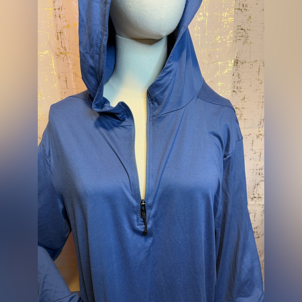 Blue Hooded Pullover - Picture 2 of 12
